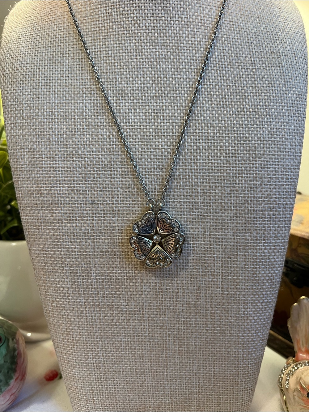 RARE Brighton Magnetic Folding Floral Necklace